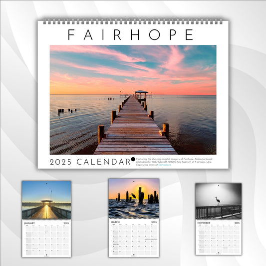 Fairhope 2025 Wall Calendar - 12 Month Coastal Nature Photography Collection