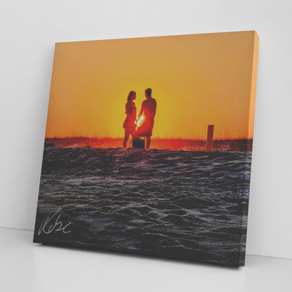 Gulf Shores Love - Canvas Photo Wrap