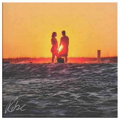 Gulf Shores Love - Canvas Photo Wrap