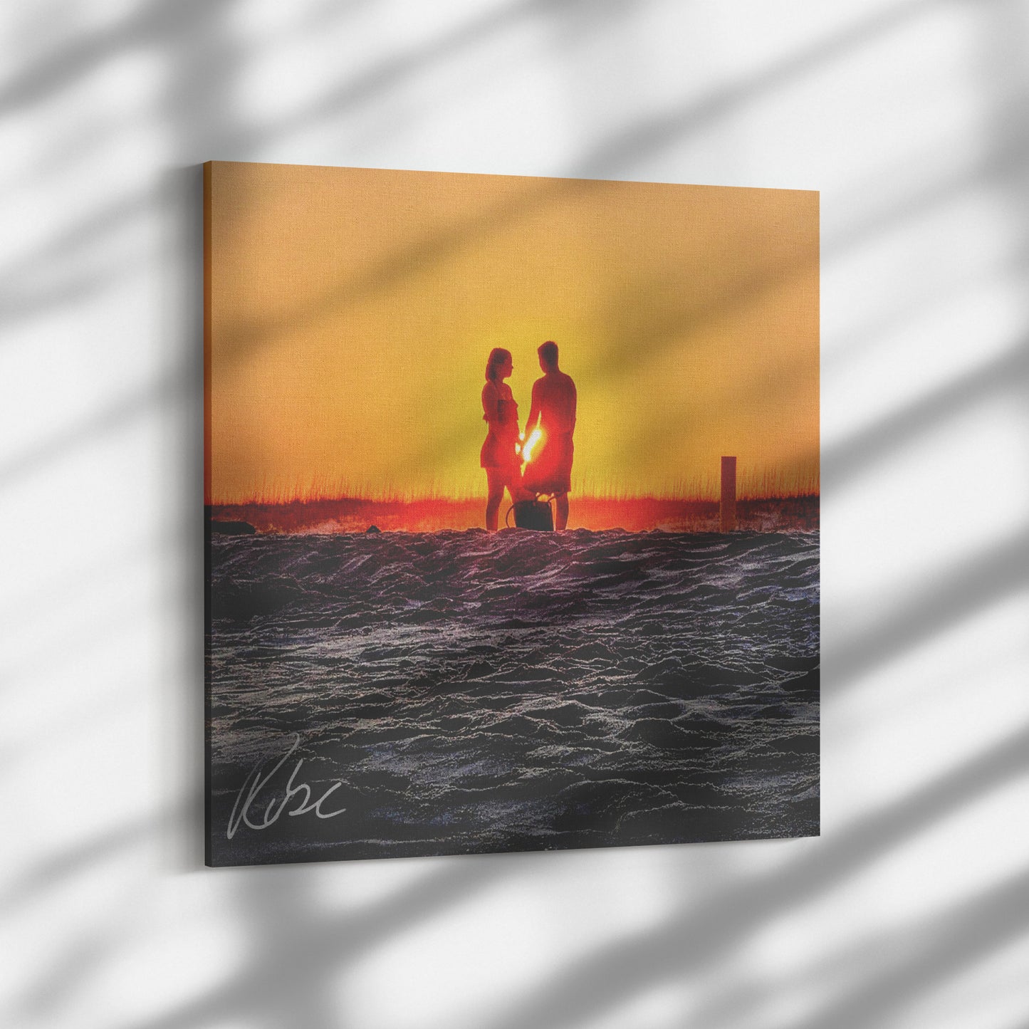 Gulf Shores Love - Canvas Photo Wrap