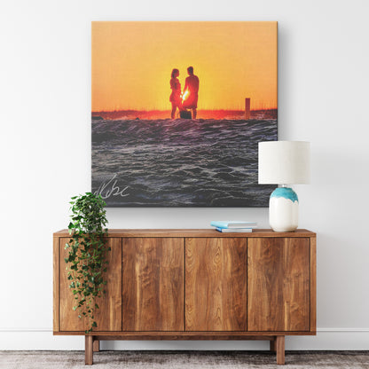 Gulf Shores Love - Canvas Photo Wrap