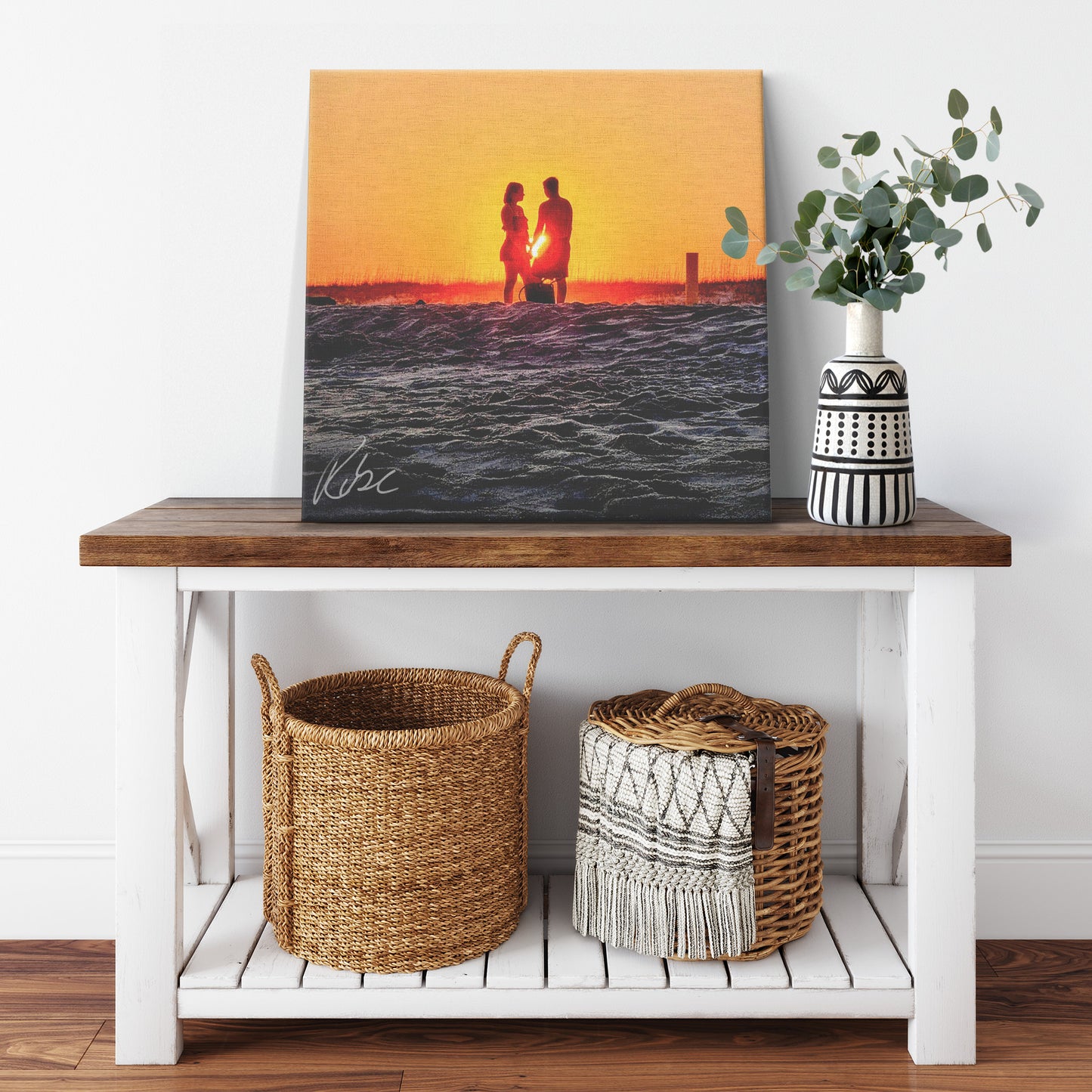 Gulf Shores Love - Canvas Photo Wrap