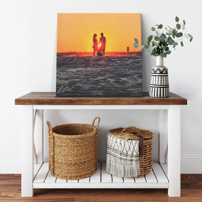 Gulf Shores Love - Canvas Photo Wrap
