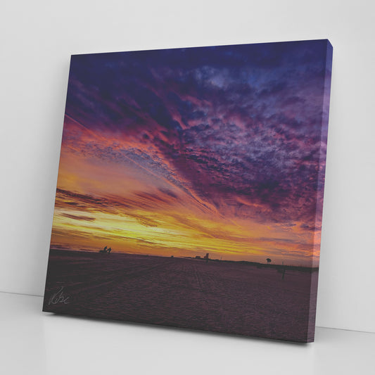Gulf Shores Sunset - Purple Haze - Canvas Photo Wrap