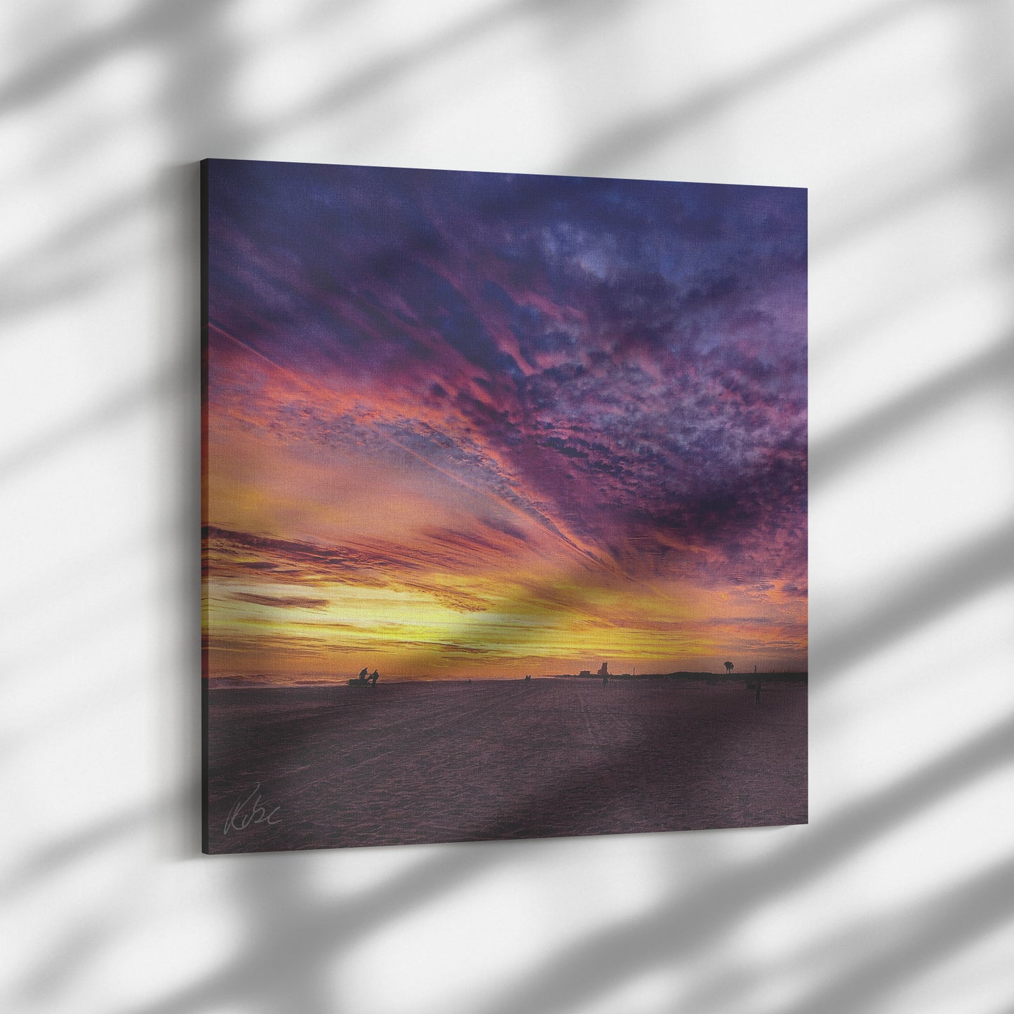 Gulf Shores Sunset - Purple Haze - Canvas Photo Wrap