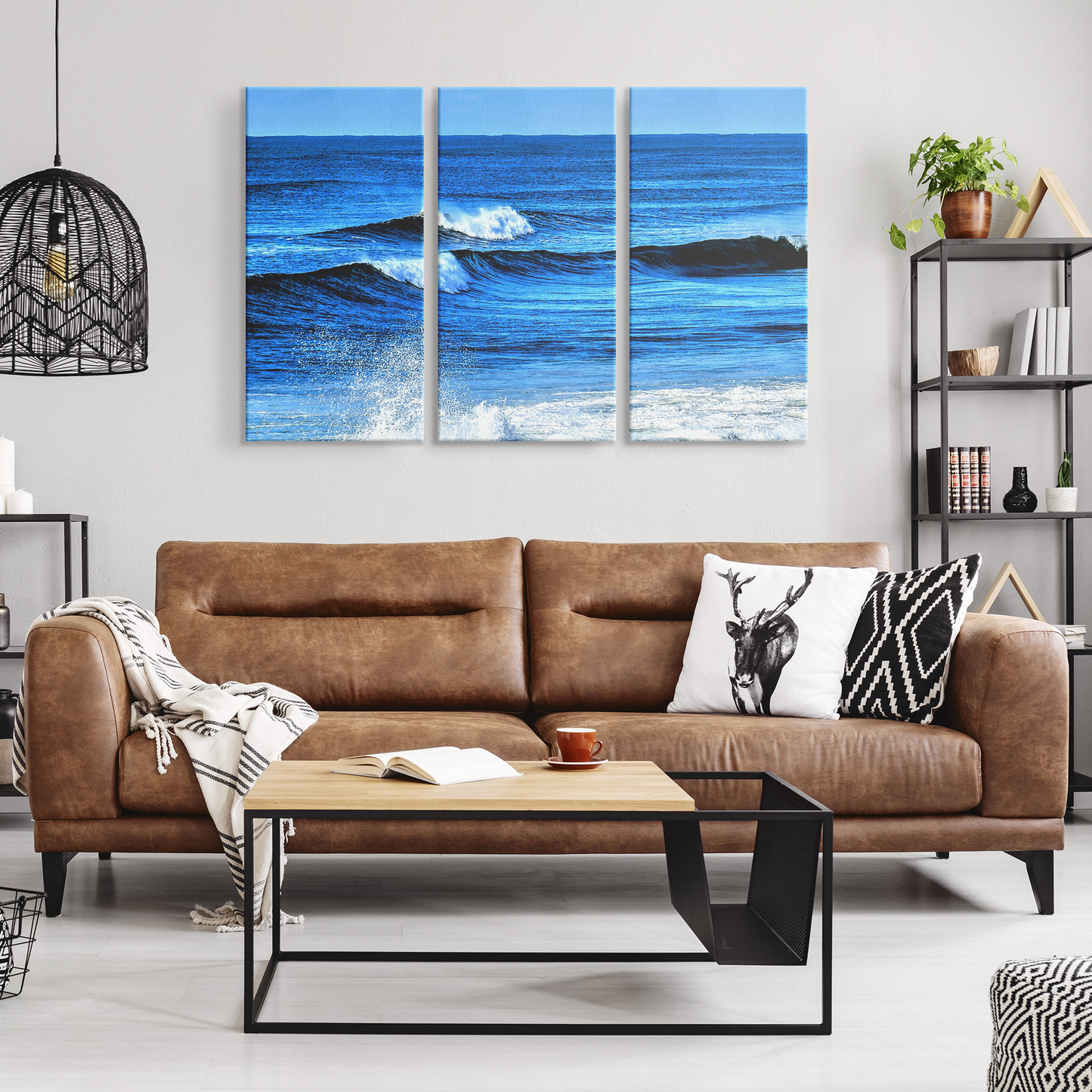 Hurricane Idalia Surf - 3 Canvas Photo Set