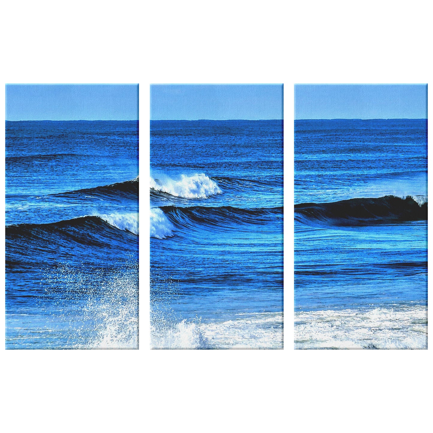 Hurricane Idalia Surf - 3 Canvas Photo Set