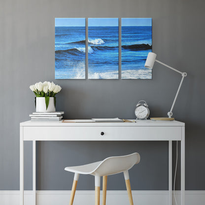 Hurricane Idalia Surf - 3 Canvas Photo Set