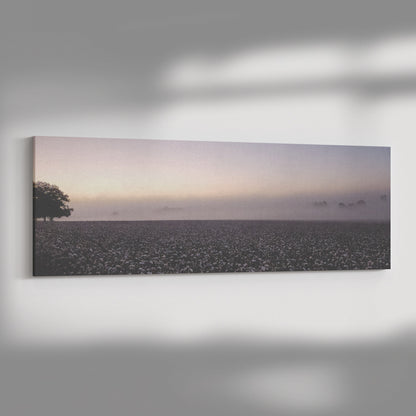 Old Battles Fairhope Cotton Field - Panorama Canvas Photo Wrap