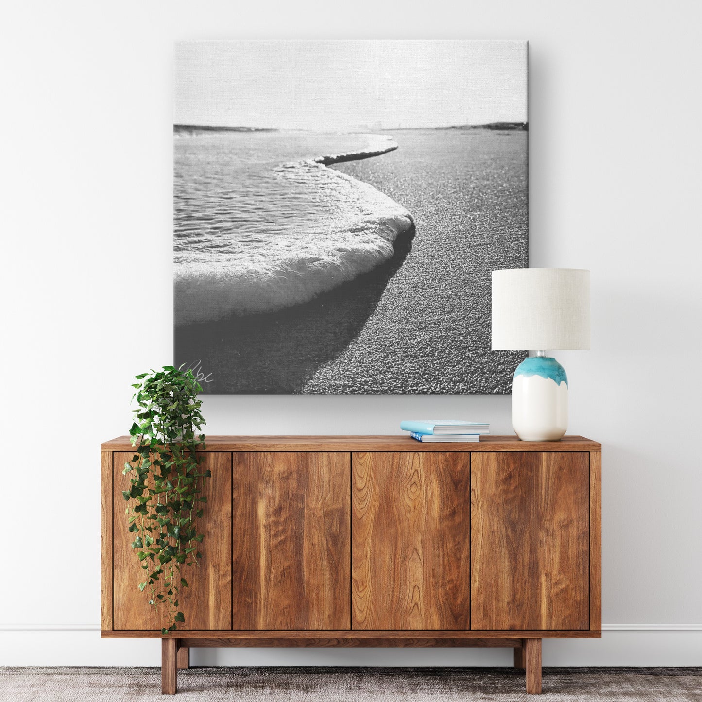 Sea Foam - Canvas Photo Wrap